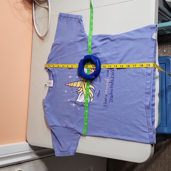 5/$25🌴Gildan Heavy Cotton Destination Graphic Small Youth Purple Tee Shirt - Picture 4 of 6